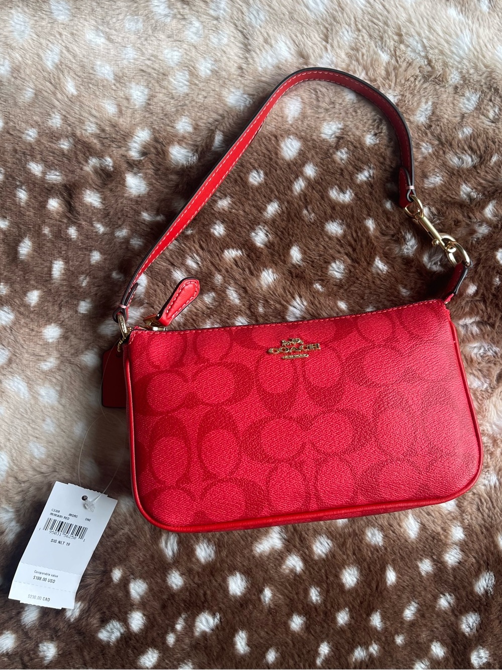 NWT Coach red Nolita purse